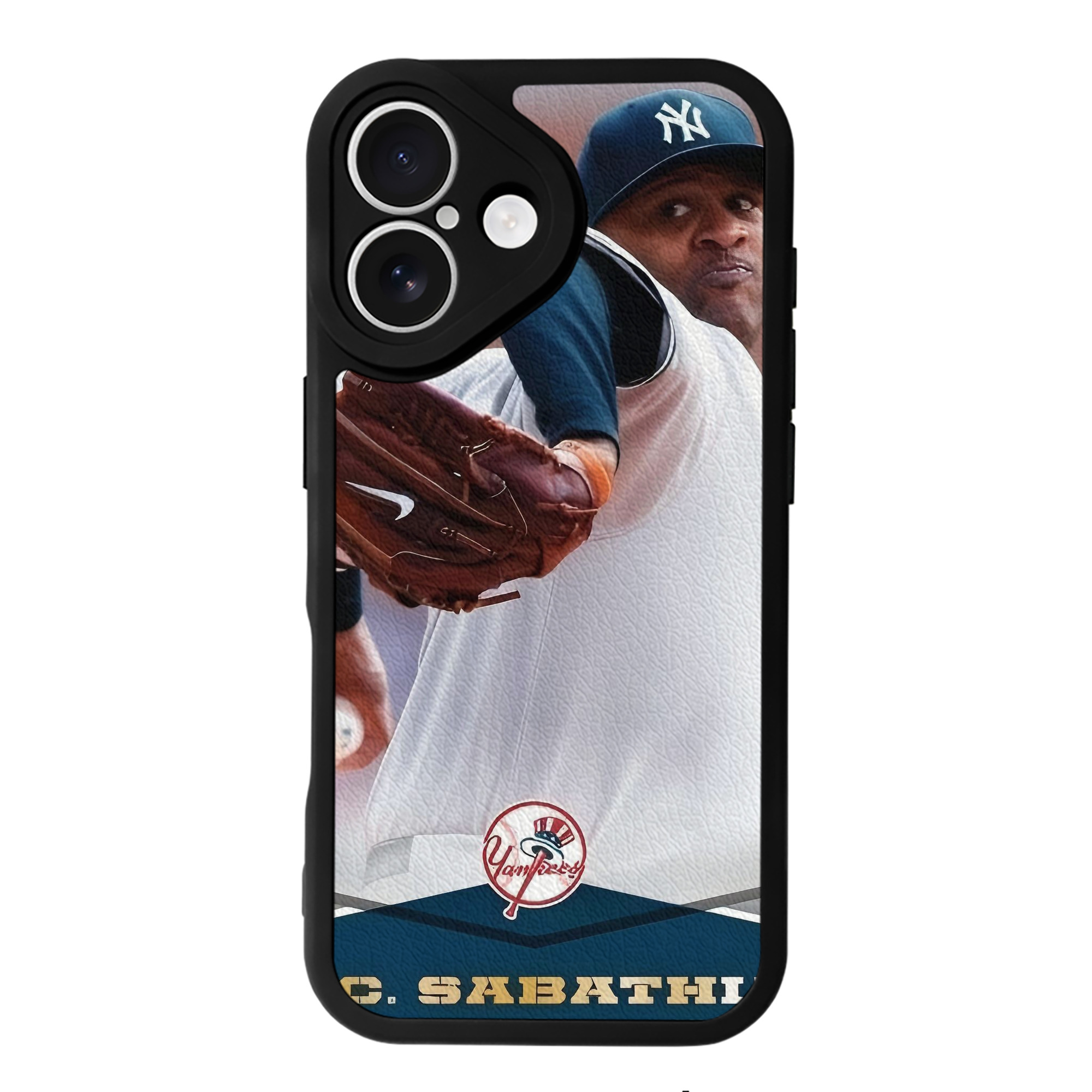 CC Sabatnia 6 IPhone 16 Silicone Leather Case – UV Print, Lambskin Texture – Perfect Fit, Wireless Charging Compatible, Scratch Resistant, Precise Cutouts – Stylish Protection For IPhone 16